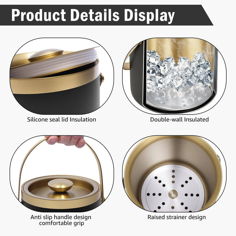 Seau à Champagne Isotherme Inox 2L