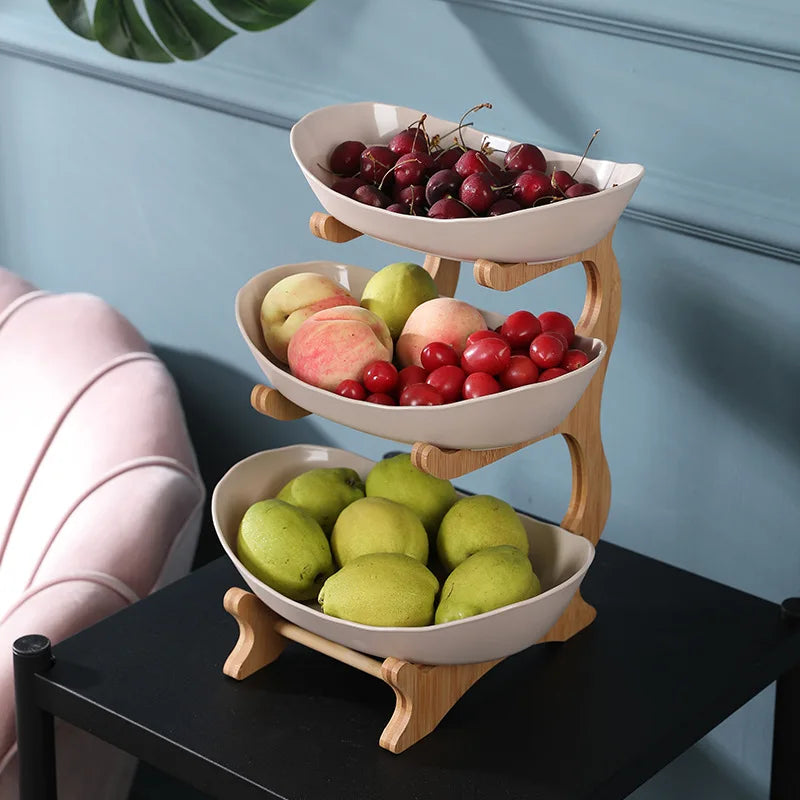 Présentoir Fruits Multi-Niveaux Salade Snacks