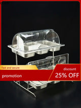 Présentoir Buffet Inox Multi-Compartiments Hôtel