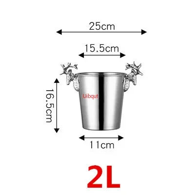 Seau à Glace Inox Baril Bar