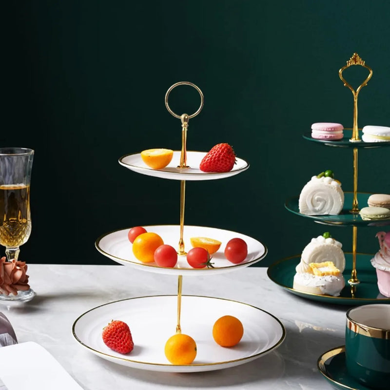 Présentoir Gâteau 3 Étages Rond