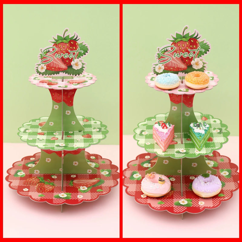 Présentoir Cupcake Hawaïen Tropical