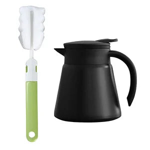 Jarra térmica para café y té - Acero inoxidable 304 de doble pared con aislamiento al vacío, asa de tacto frío, retención de calor y frío, 600 ml