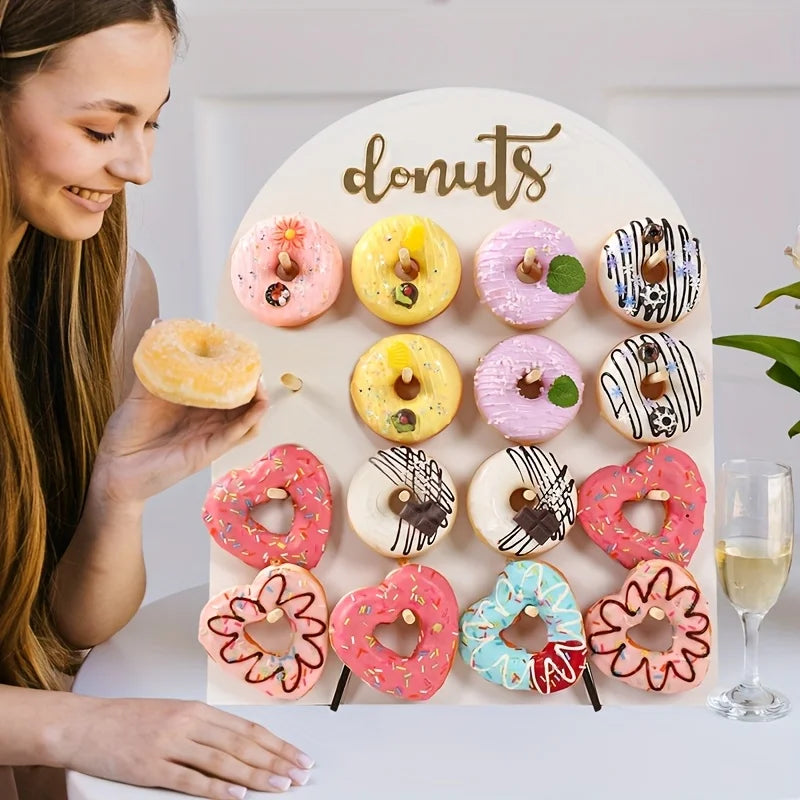 Présentoir Donuts Bois Mariage