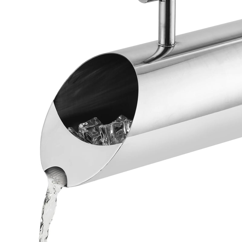 Jarra de agua de acero inoxidable con protector contra salpicaduras, jarra de metal moderna de grado alimenticio para bebidas frías/calientes, mango con aislamiento térmico