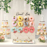 Présentoir Donuts Mural Bois Fête