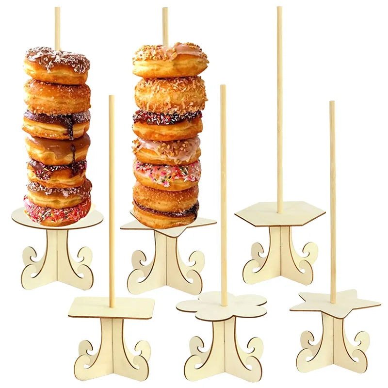 Panneau Bois Présentoir Donuts Mariage
