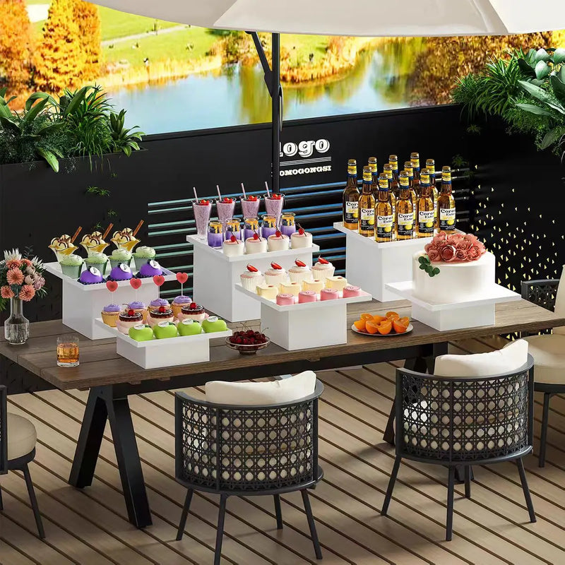 Cube de Présentation Buffet Blanc