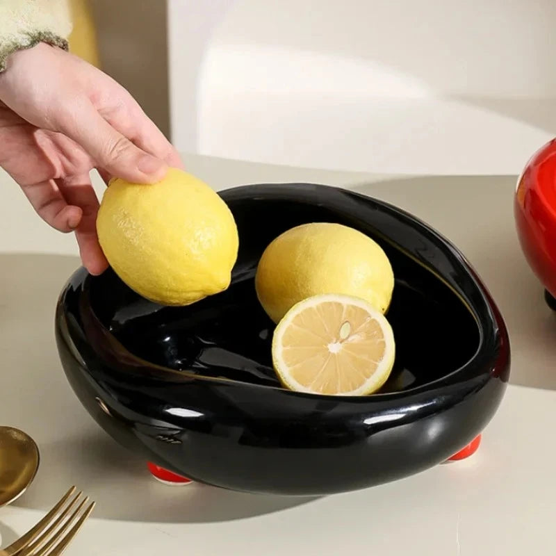 Frutero de cerámica, ensaladera, cesta de frutas, plato para dulces, bandejas para aperitivos, plato para sushi, platos para postre, plato para dim sum, platos llanos