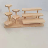 Présentoir Bois Multi-Niveaux Pâtisserie