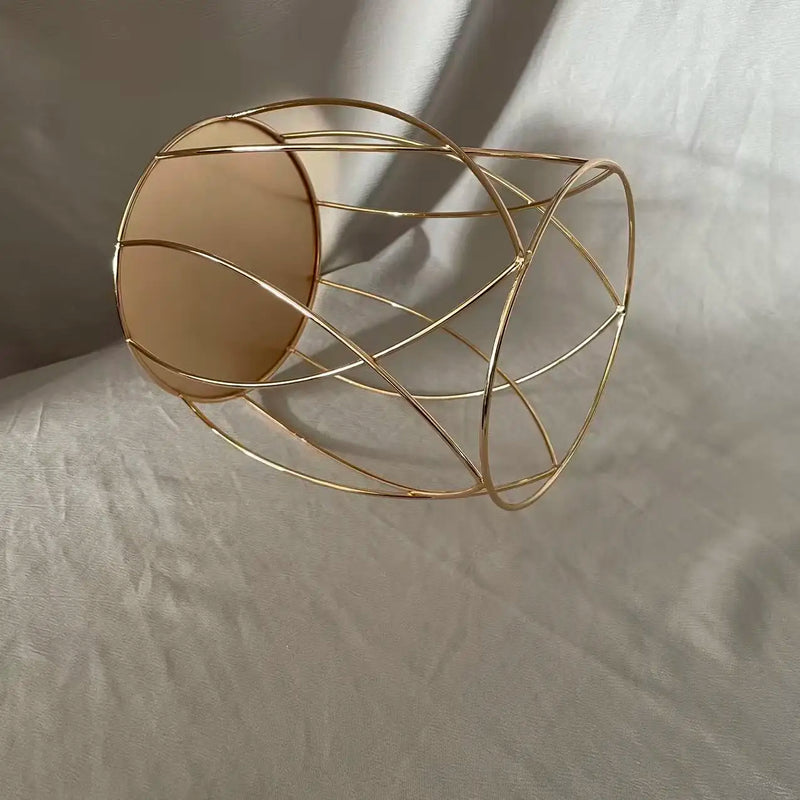 Présentoir Gâteau Doré Spirale Mariage