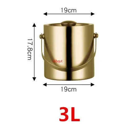 Seau à Glace Inox Baril Bar