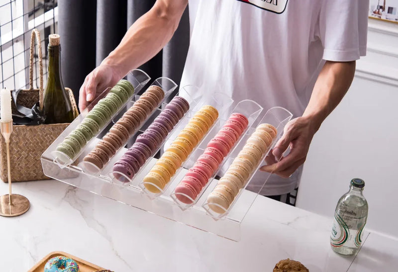 Présentoir Macarons Acrylique 6 Compartiments
