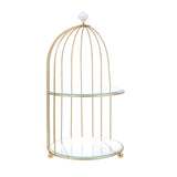 Présentoir Cage Dorée Gâteau Mariage