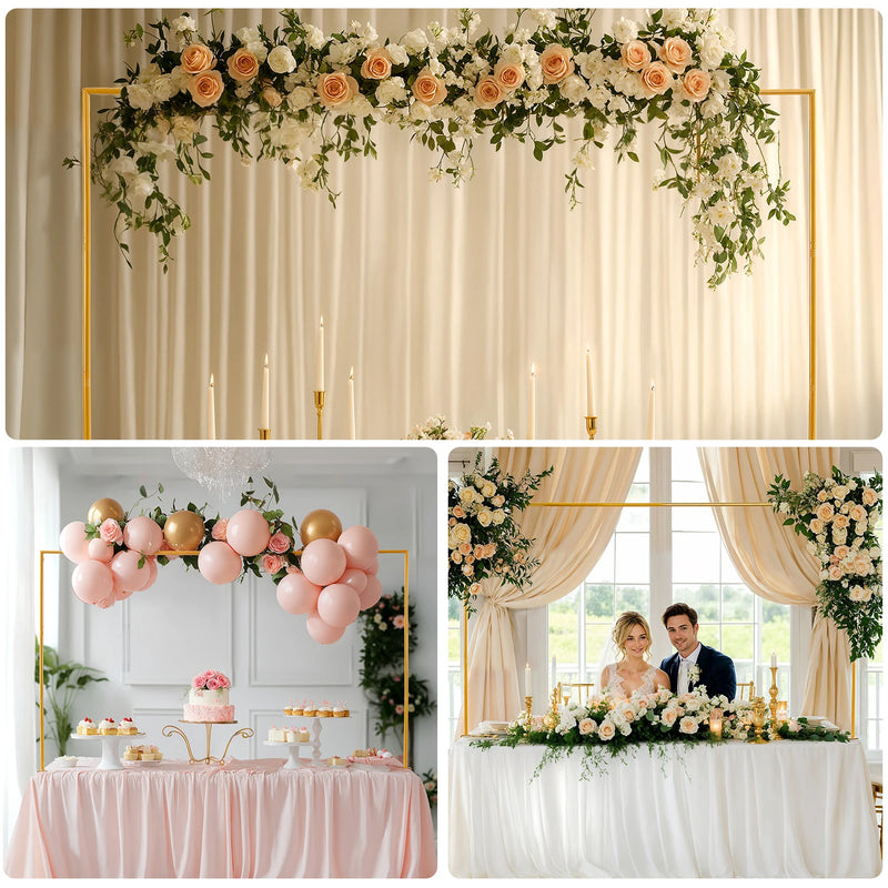 Arche de Table Dorée Buffet Mariage