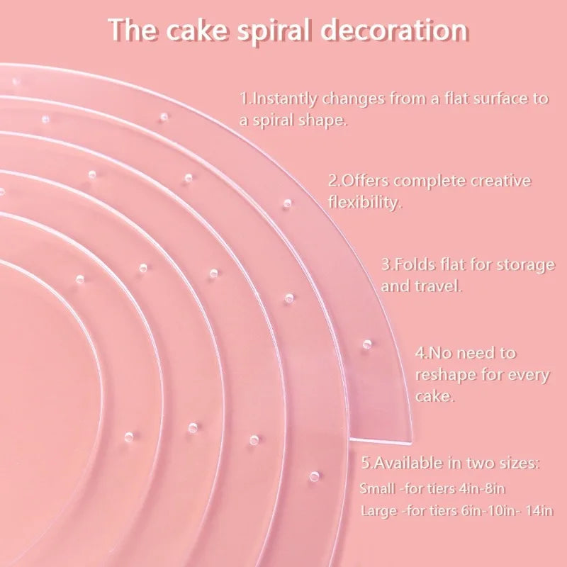 Présentoir Gâteau en Spirale Acrylique