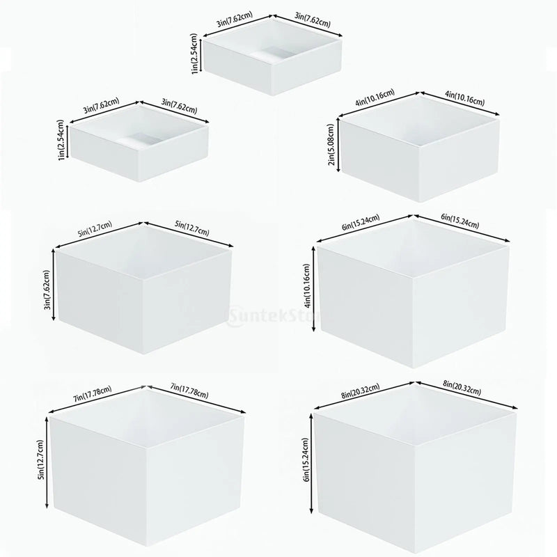 Présentoir Buffet Cubes Acryliques Réception
