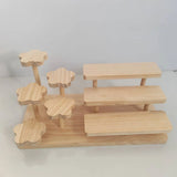 Présentoir Bois Multi-Niveaux Pâtisserie