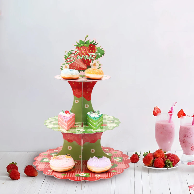 Présentoir Cupcake Hawaïen Tropical
