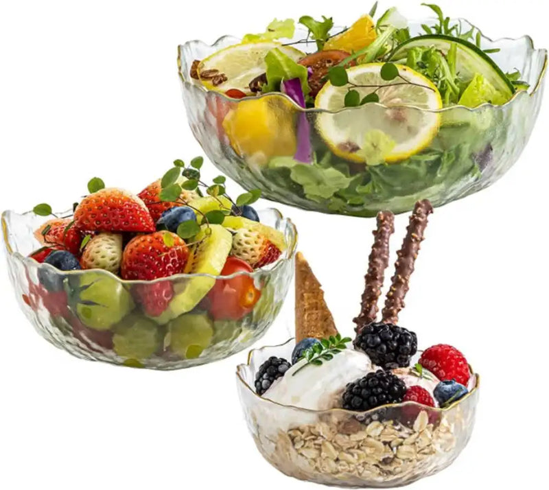 Grand Bol de Service en Verre