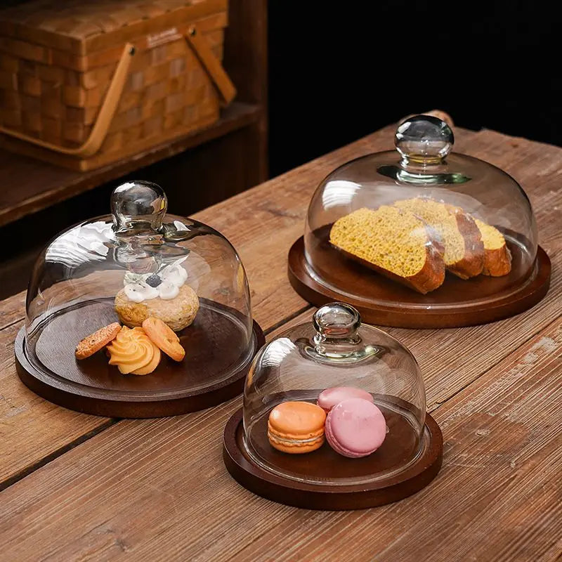 Cloche à Gâteau en Verre Transparent