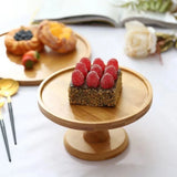 Présentoir Gâteau Bois Cloche Verre