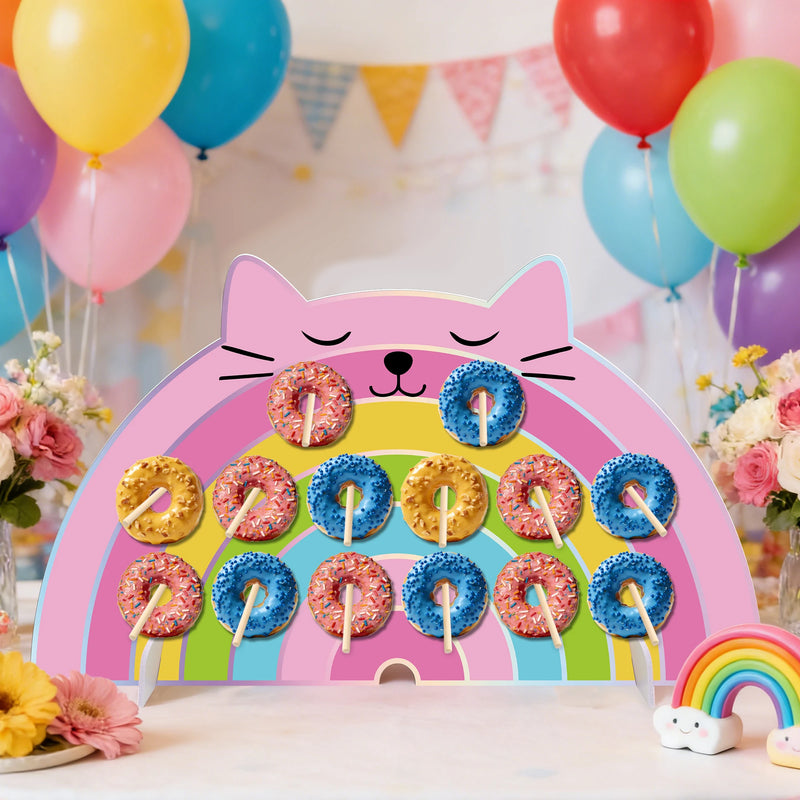 Présentoir Donuts Mural Fête Chat