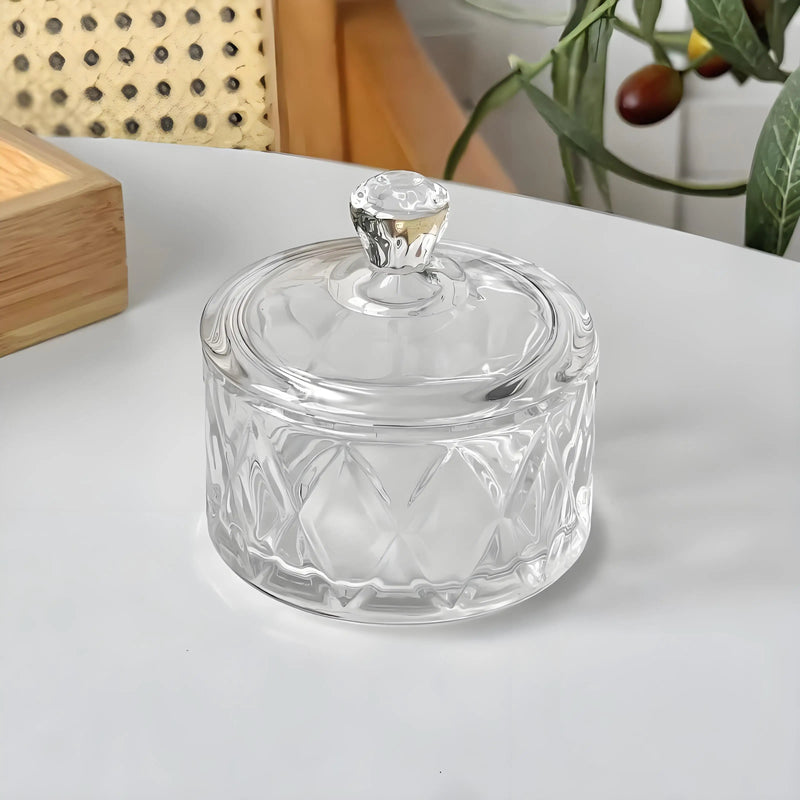 1 unidad de elegantes copas de cristal para helado y postres con tapa - perfectas para pudin, yogur y gelato - ideales para uso doméstico y comercial