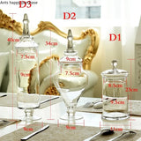 Bocal Verre Transparent Bonbons Décoratif – support buffet traiteur professionnel