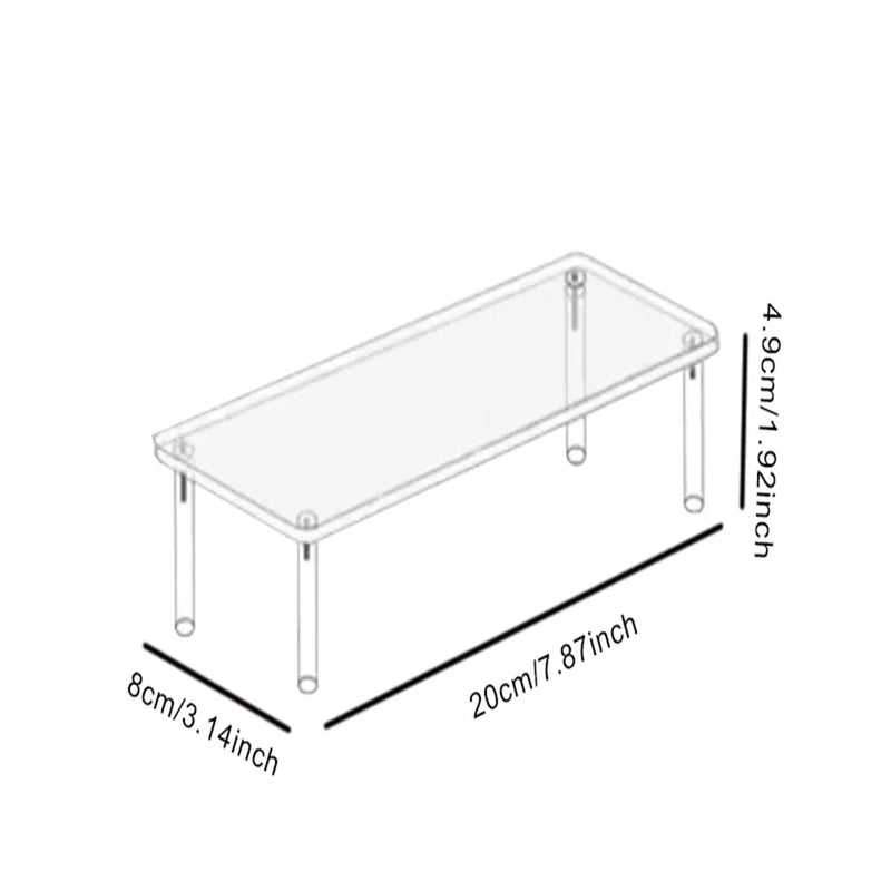 Présentoir Gâteau Acrylique Transparent à Étages