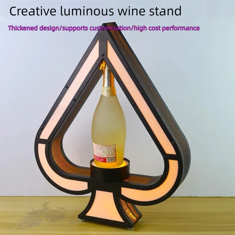 Présentoir Bouteille Pique Lumineux Bar