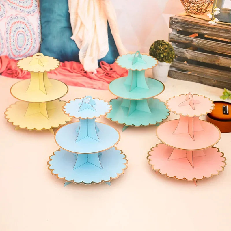 Présentoir Cupcakes Papier Jetable Mariage