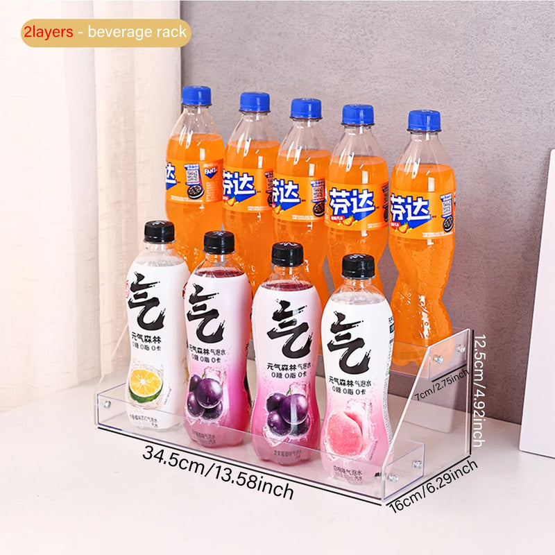 Présentoir Boissons Acrylique Multi-Niveaux