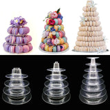 Tour Présentoir Macarons Transparente Mariage