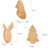 Plateau de Service Bois Motif Noël