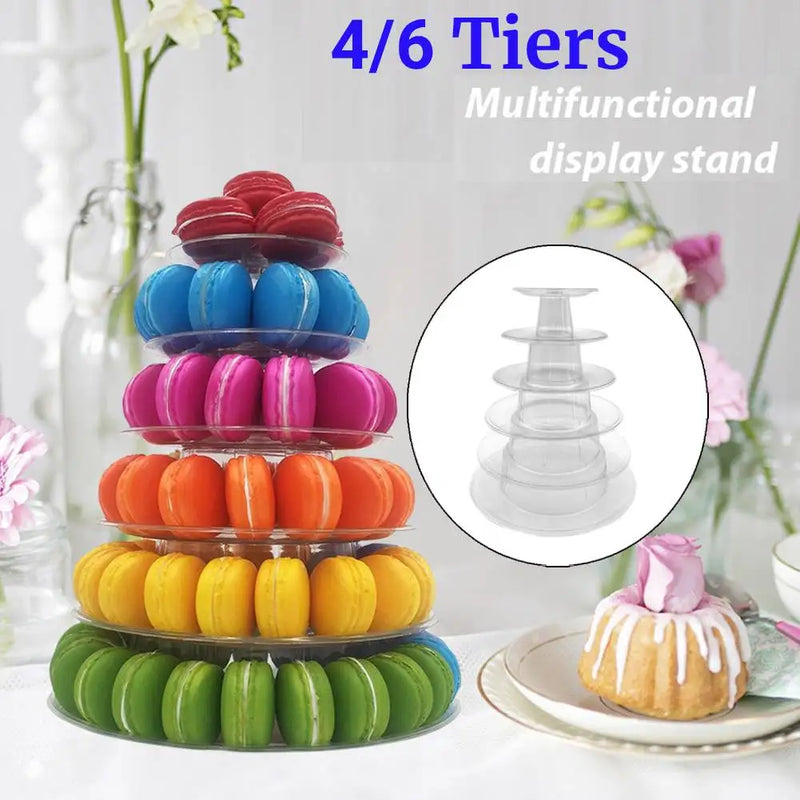 Présentoir Cupcakes Transparent Multi-Niveaux