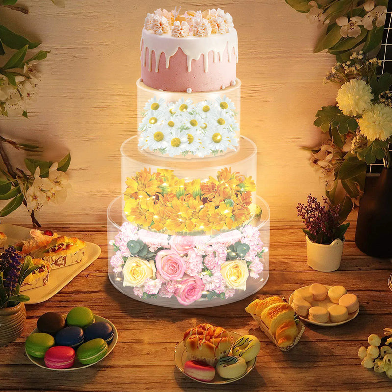 Présentoir Gâteau Acrylique Mariage Buffet