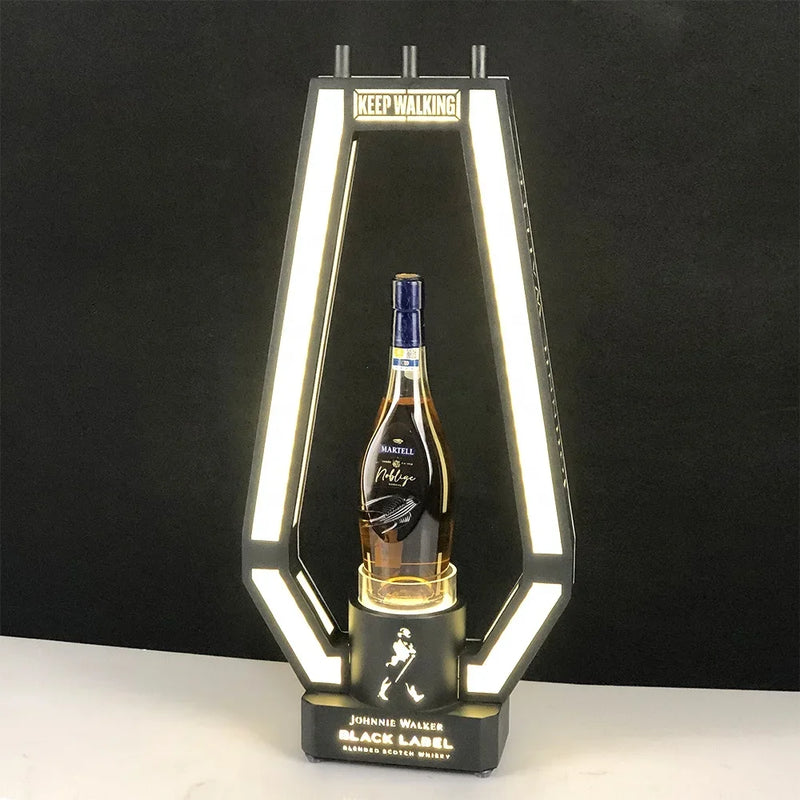 Présentoir Bouteille Whisky LED Métal