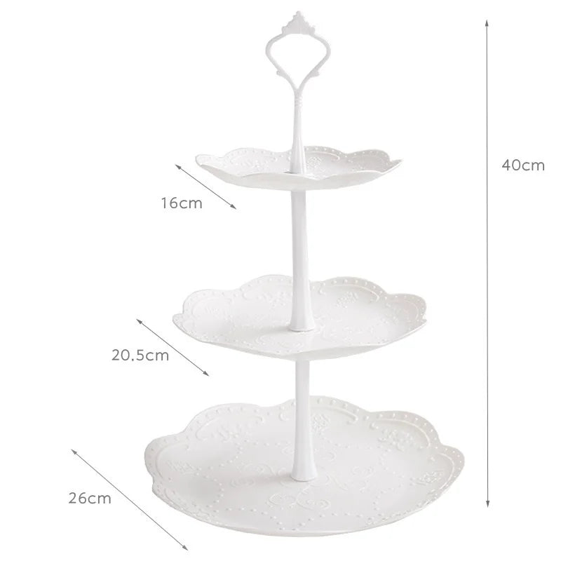 Présentoir Cupcakes 3 Niveaux Plastique