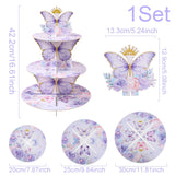 Présentoir Cupcake Papillon Violet