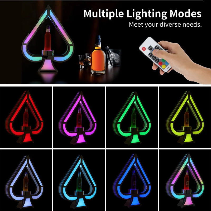 Présentoir Bouteille Vin Lumineux LED