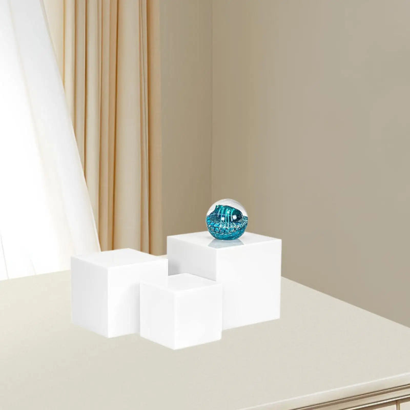 Cubes Présentoir Acrylique Buffet Blanc