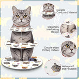 Présentoir Cupcakes Carton Chat Fête