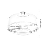 Présentoir Gâteau avec Cloche Transparente