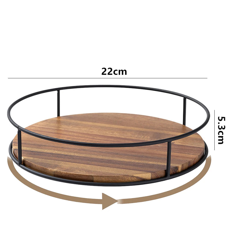 Plateau Tournant de Service Bois