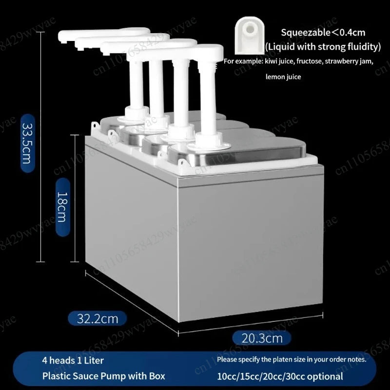 Distributeur de Sauce Buffet Double Tête Inox