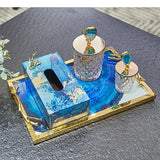 Plateau Décoratif Verre Présentation Raffinée