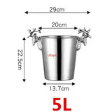Seau à Glace Inox Baril Bar
