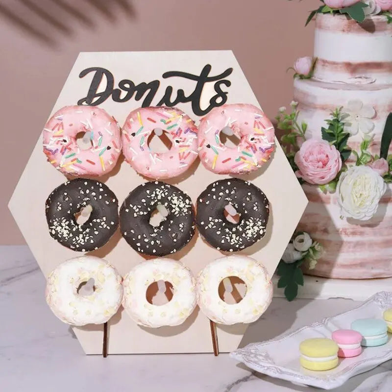 Mur Donuts Champêtre Table Fête