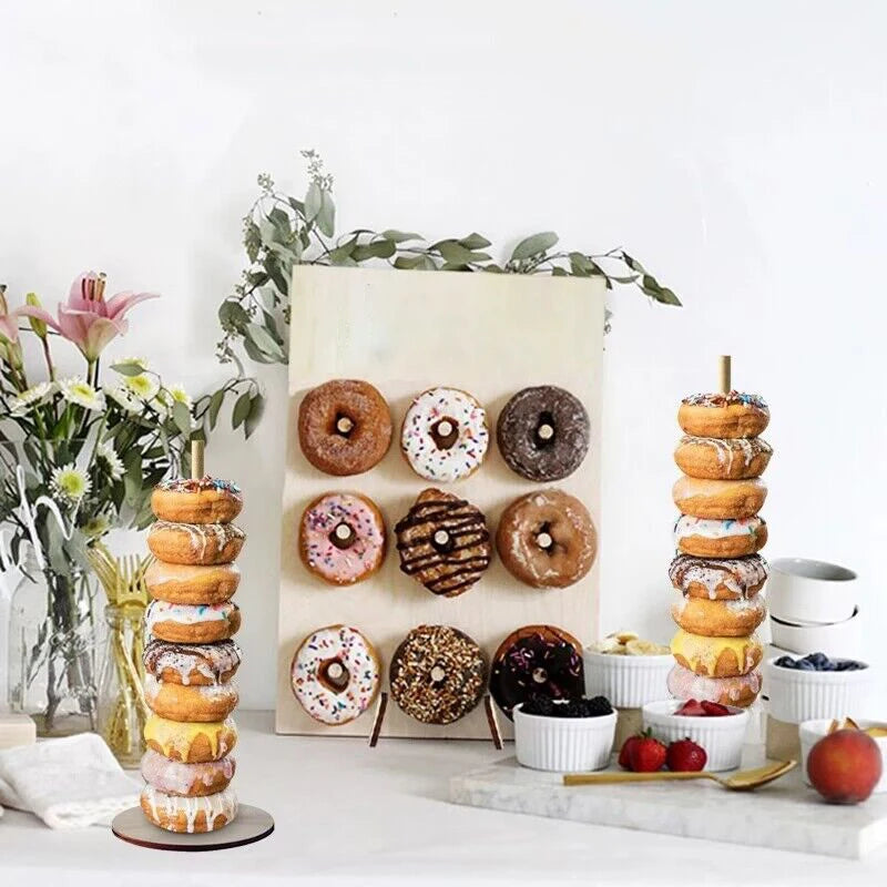 Panneau Bois Présentoir Donuts Mariage